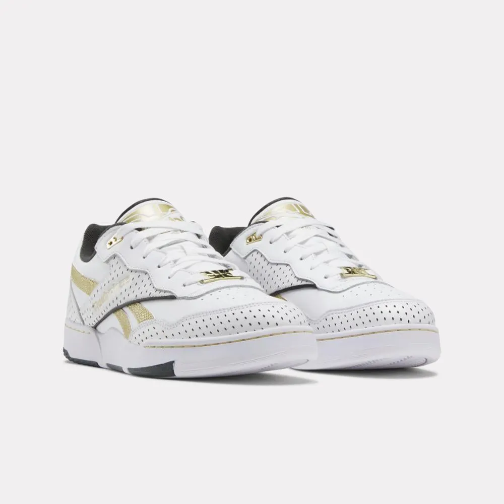 Reebok Footwear Men Victor Solomon BB 4000 II Basketball Shoes WHITE/GOLD/PUREGREY8