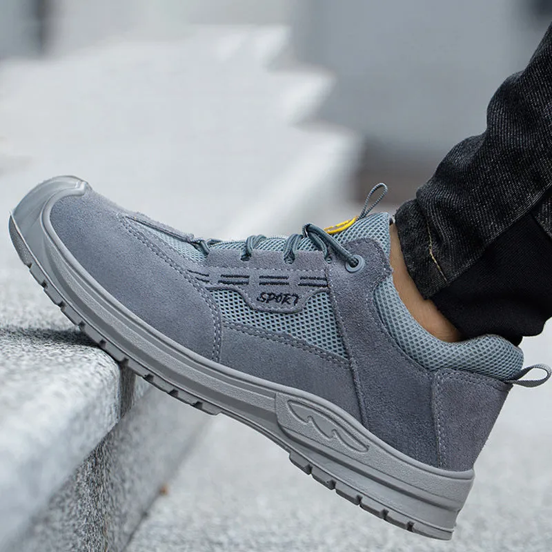 Steel Toe Shoes for Men Women Lightweight Comfortable Work Shoes Indestructible Slip Resistant Safety